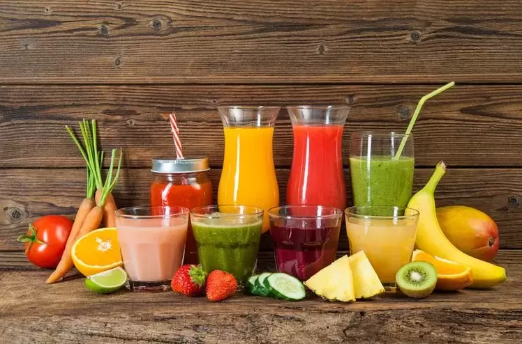 плодови и зеленчукови сокове за диета за пиене